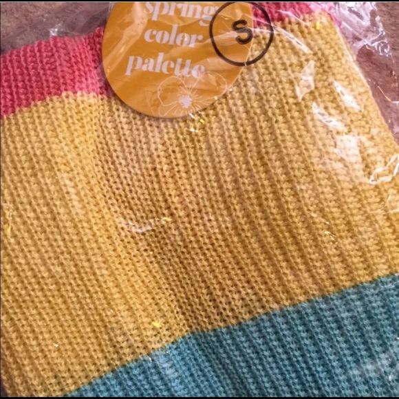 🌈 Rainbow Cardigan Size Large  NWT 🌈 - Picture 6 of 7